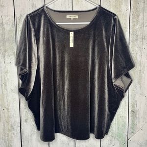 Madewell Velvet Butterfly Top NWOT Size 2X